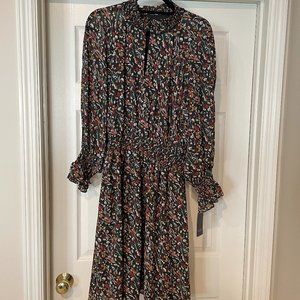 NWT RACHEL Rachel Roy Floral 1X Black Combo Dress